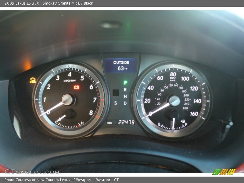 Smokey Granite Mica / Black 2009 Lexus ES 350
