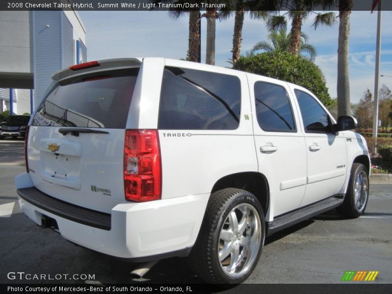 Summit White / Light Titanium/Dark Titanium 2008 Chevrolet Tahoe Hybrid