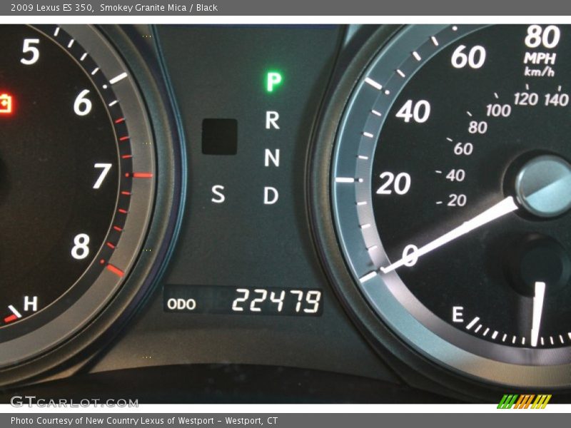 Smokey Granite Mica / Black 2009 Lexus ES 350