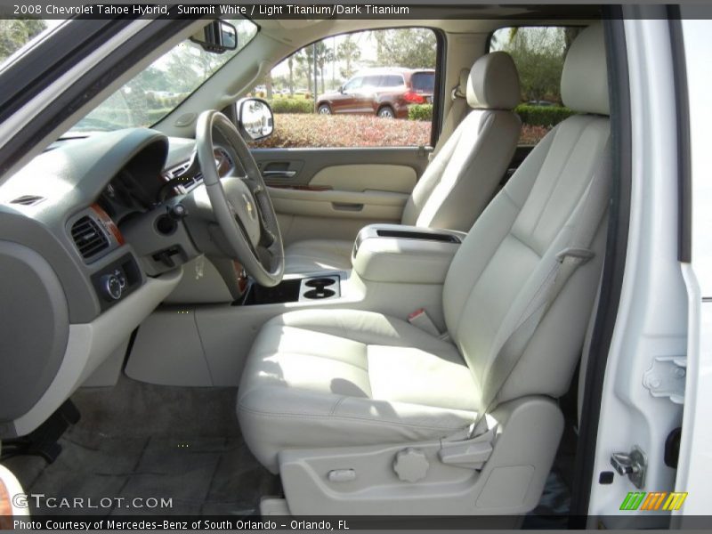 Summit White / Light Titanium/Dark Titanium 2008 Chevrolet Tahoe Hybrid