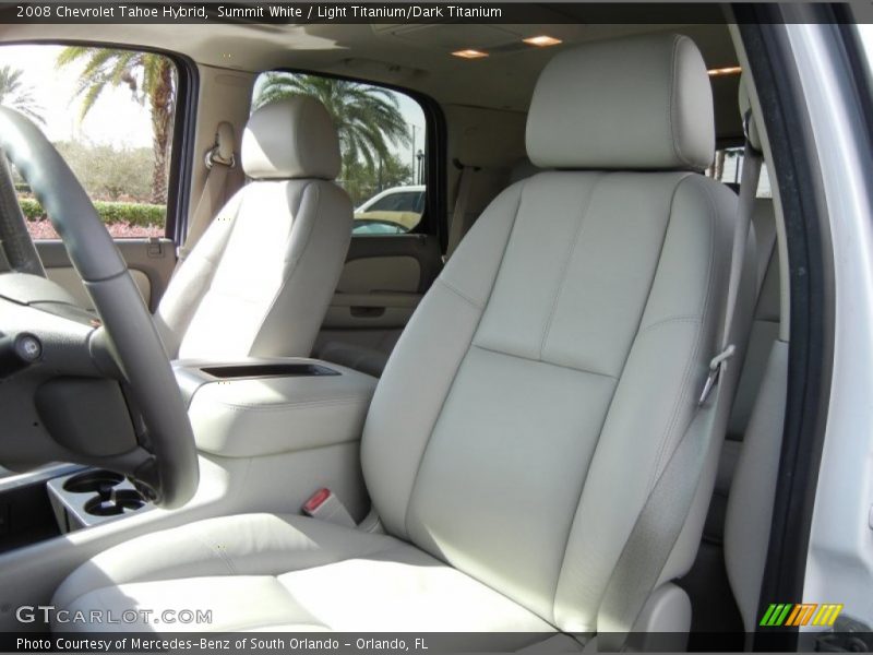 Summit White / Light Titanium/Dark Titanium 2008 Chevrolet Tahoe Hybrid