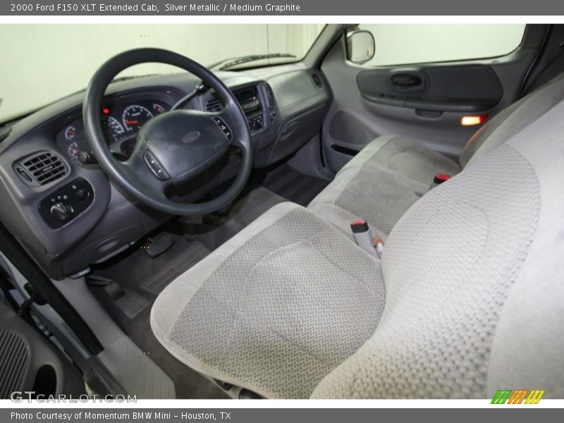 Silver Metallic / Medium Graphite 2000 Ford F150 XLT Extended Cab