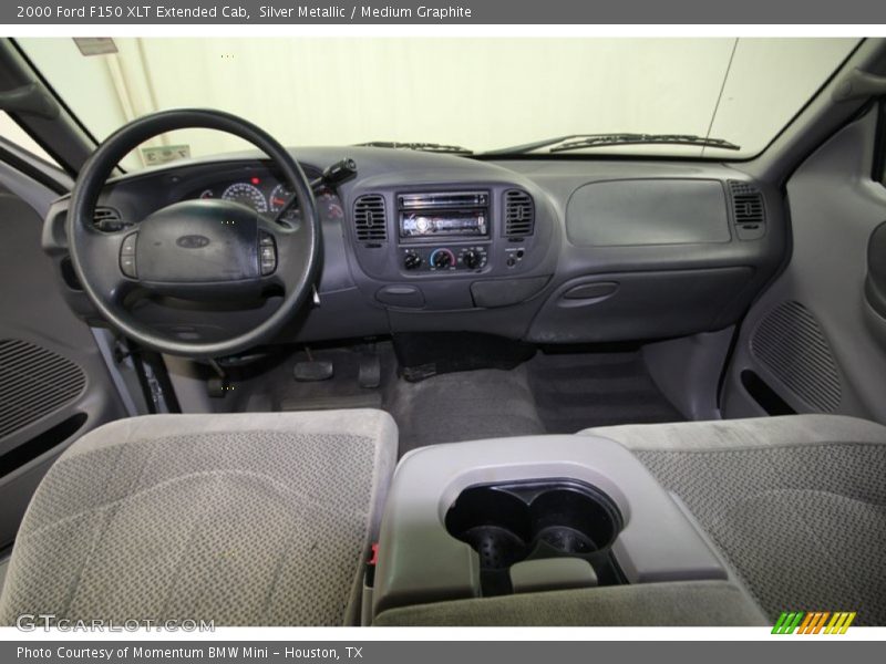 Silver Metallic / Medium Graphite 2000 Ford F150 XLT Extended Cab
