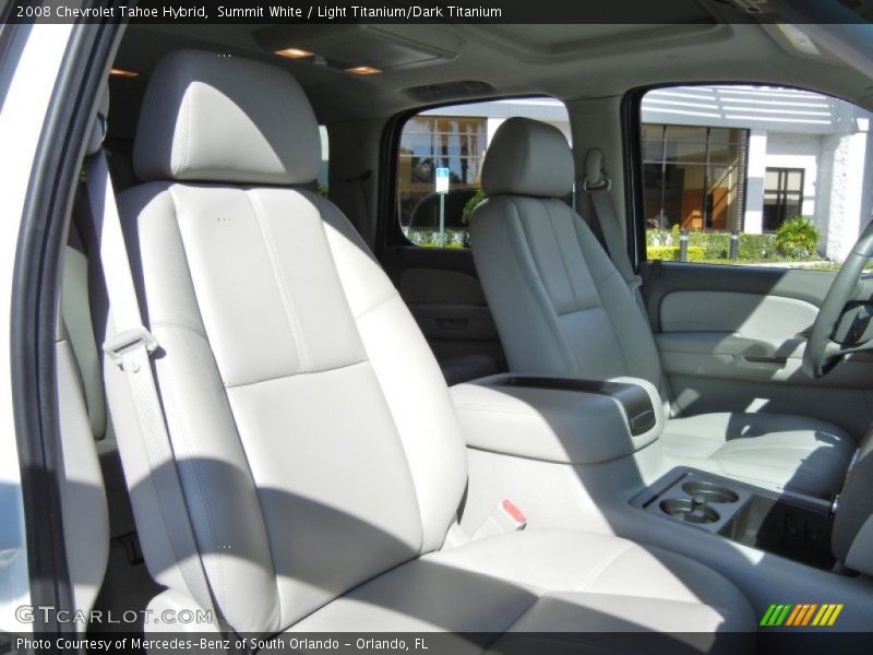Summit White / Light Titanium/Dark Titanium 2008 Chevrolet Tahoe Hybrid
