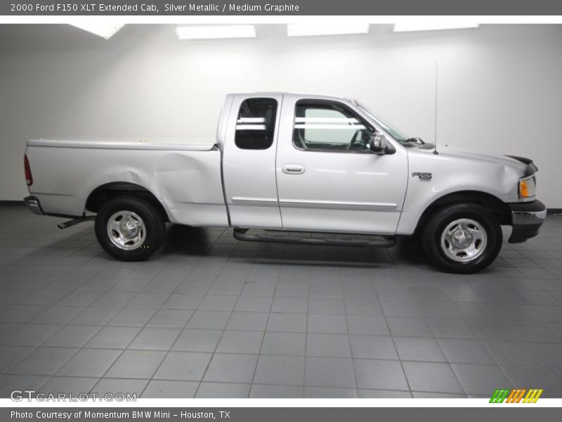 Silver Metallic / Medium Graphite 2000 Ford F150 XLT Extended Cab