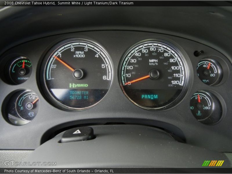 Summit White / Light Titanium/Dark Titanium 2008 Chevrolet Tahoe Hybrid