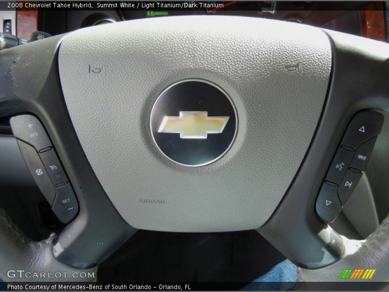 Summit White / Light Titanium/Dark Titanium 2008 Chevrolet Tahoe Hybrid