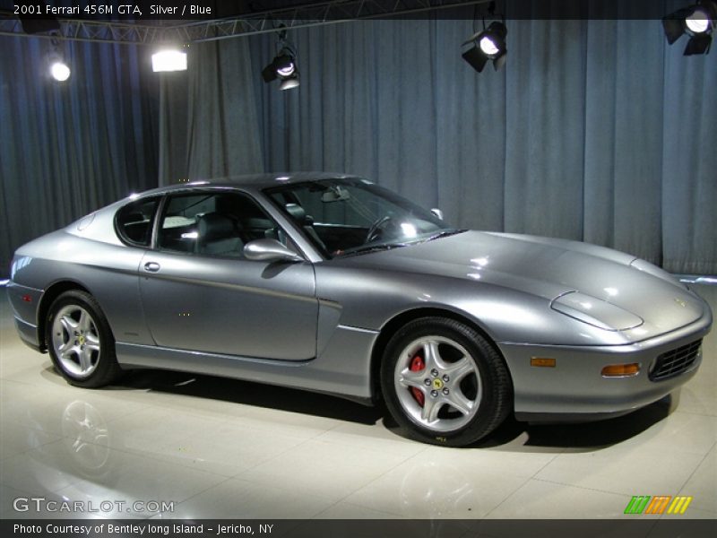 2001 Ferrari 456MGTA, Silver / Blue, Front Right - 2001 Ferrari 456M GTA