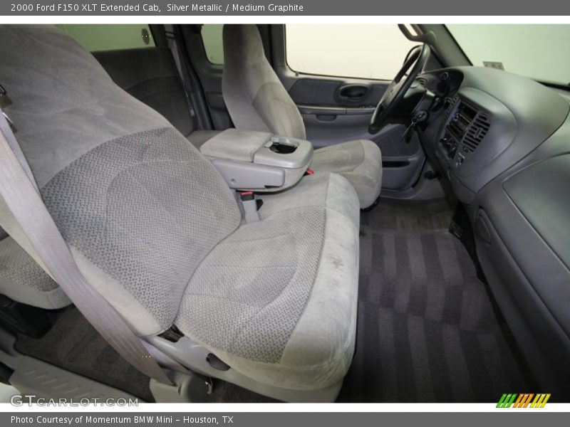 Silver Metallic / Medium Graphite 2000 Ford F150 XLT Extended Cab