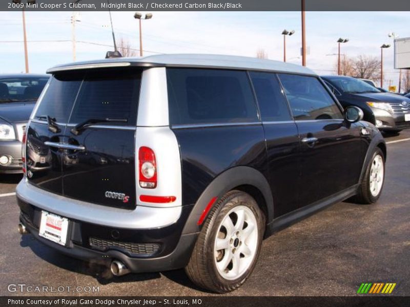 Midnight Black / Checkered Carbon Black/Black 2009 Mini Cooper S Clubman
