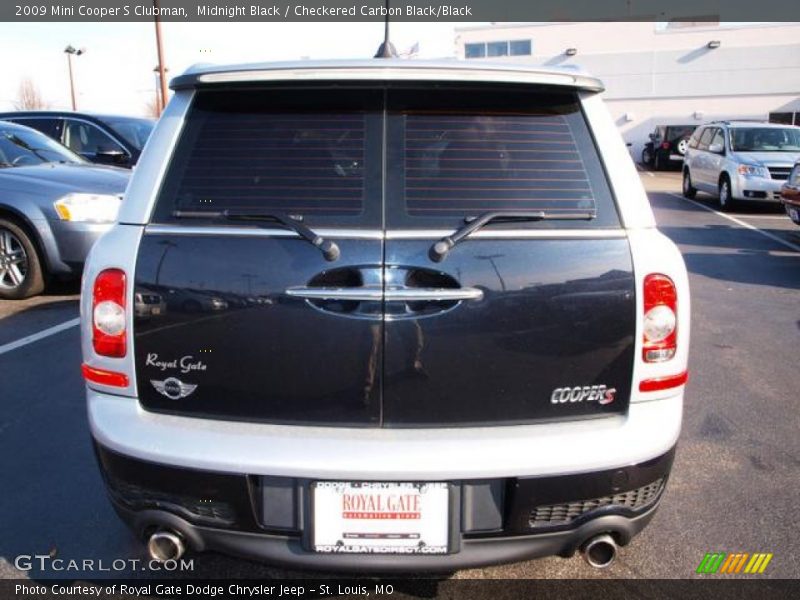 Midnight Black / Checkered Carbon Black/Black 2009 Mini Cooper S Clubman