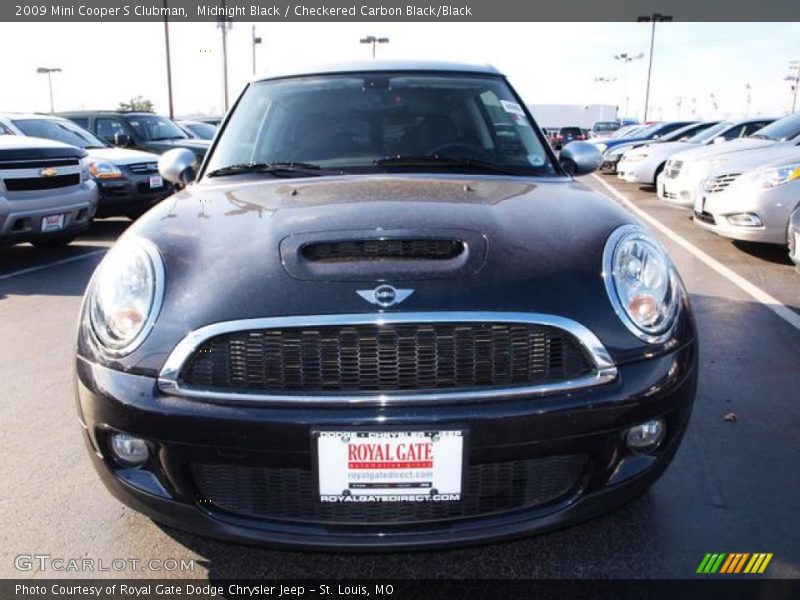 Midnight Black / Checkered Carbon Black/Black 2009 Mini Cooper S Clubman