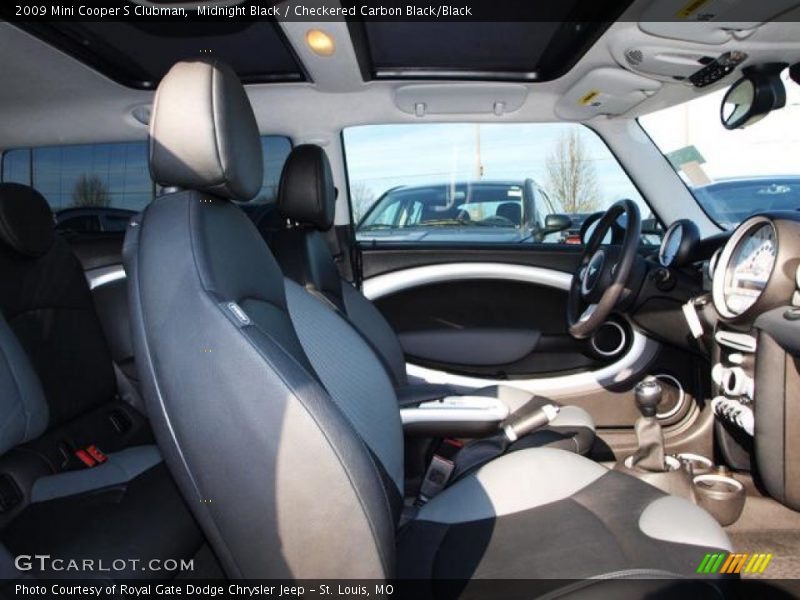 Midnight Black / Checkered Carbon Black/Black 2009 Mini Cooper S Clubman