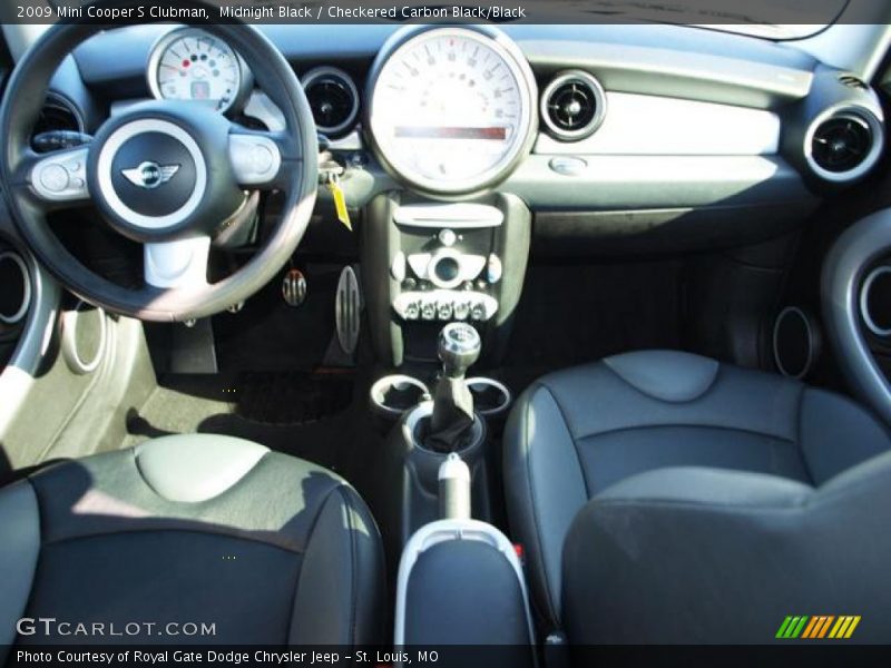 Midnight Black / Checkered Carbon Black/Black 2009 Mini Cooper S Clubman