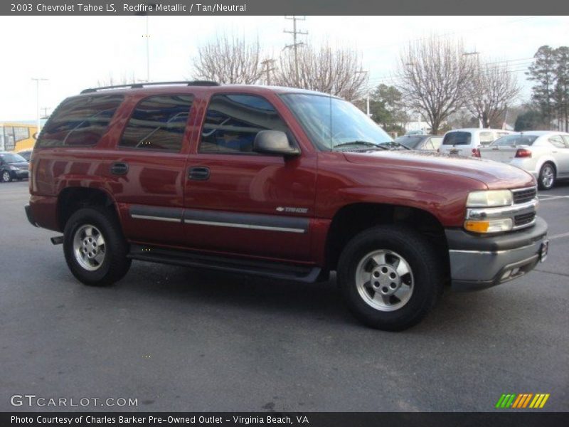 Redfire Metallic / Tan/Neutral 2003 Chevrolet Tahoe LS