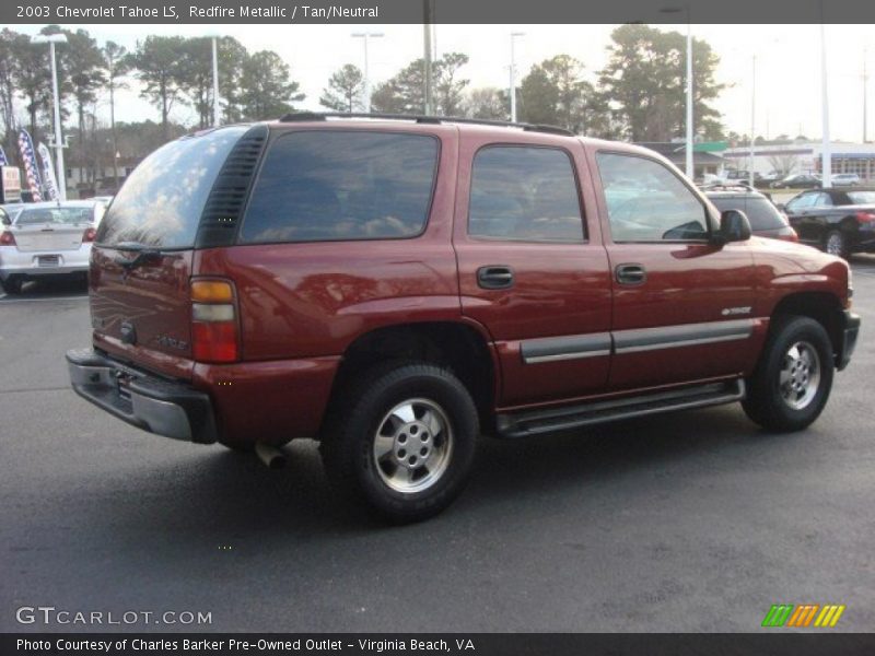 Redfire Metallic / Tan/Neutral 2003 Chevrolet Tahoe LS