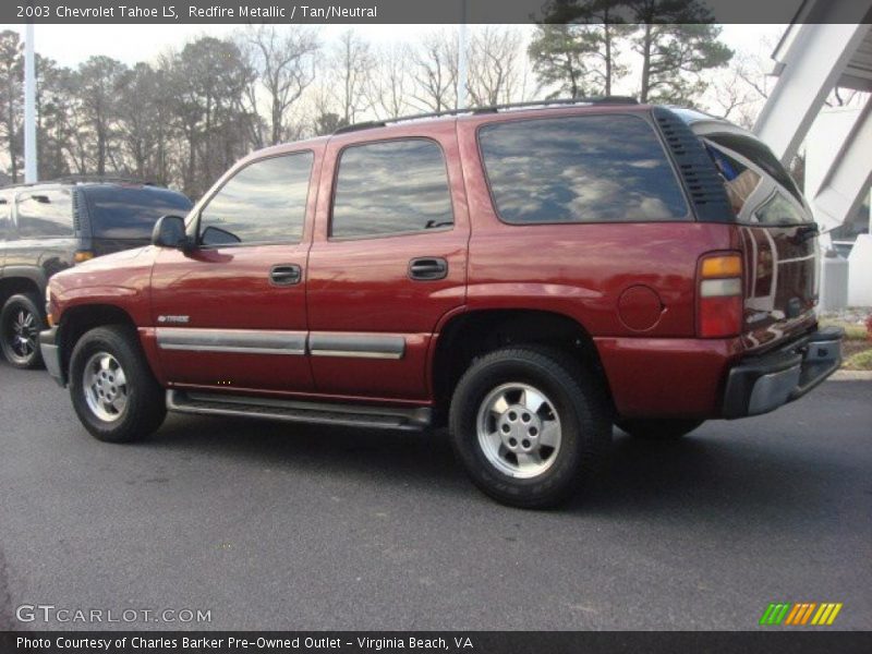 Redfire Metallic / Tan/Neutral 2003 Chevrolet Tahoe LS