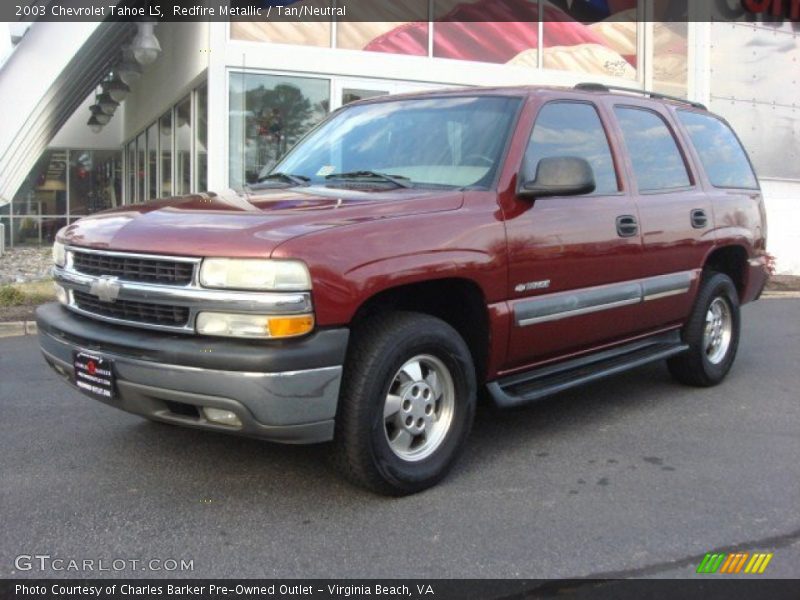 Redfire Metallic / Tan/Neutral 2003 Chevrolet Tahoe LS