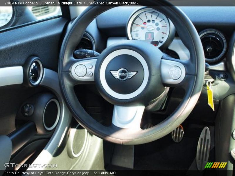 Midnight Black / Checkered Carbon Black/Black 2009 Mini Cooper S Clubman