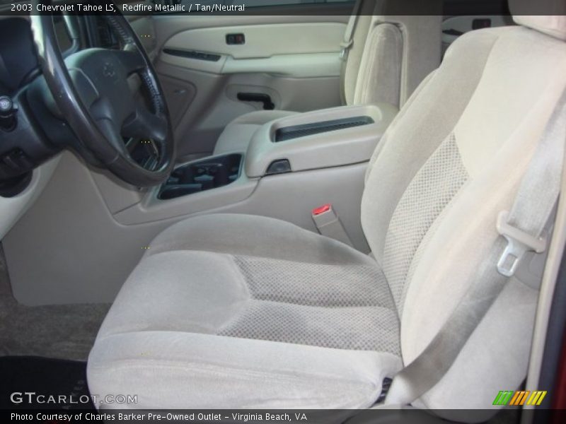 Redfire Metallic / Tan/Neutral 2003 Chevrolet Tahoe LS