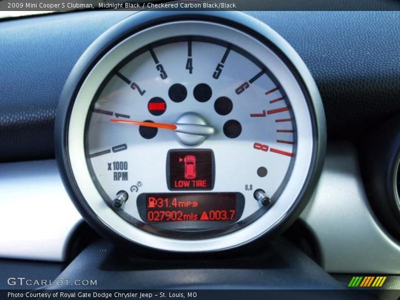 Midnight Black / Checkered Carbon Black/Black 2009 Mini Cooper S Clubman