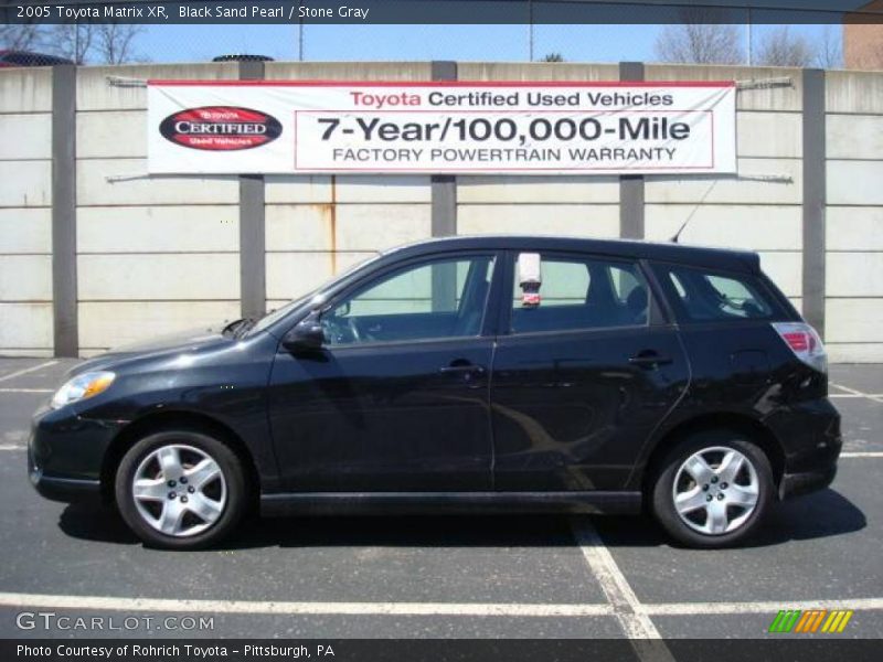 Black Sand Pearl / Stone Gray 2005 Toyota Matrix XR