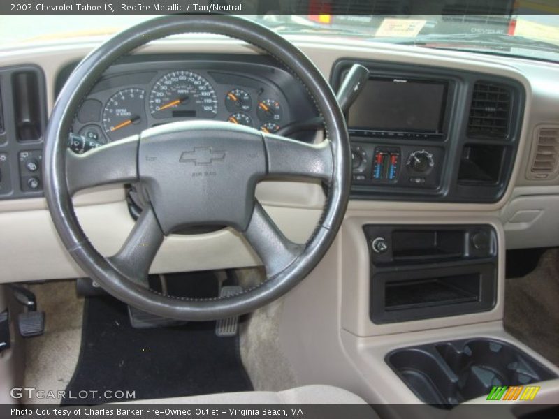 Redfire Metallic / Tan/Neutral 2003 Chevrolet Tahoe LS