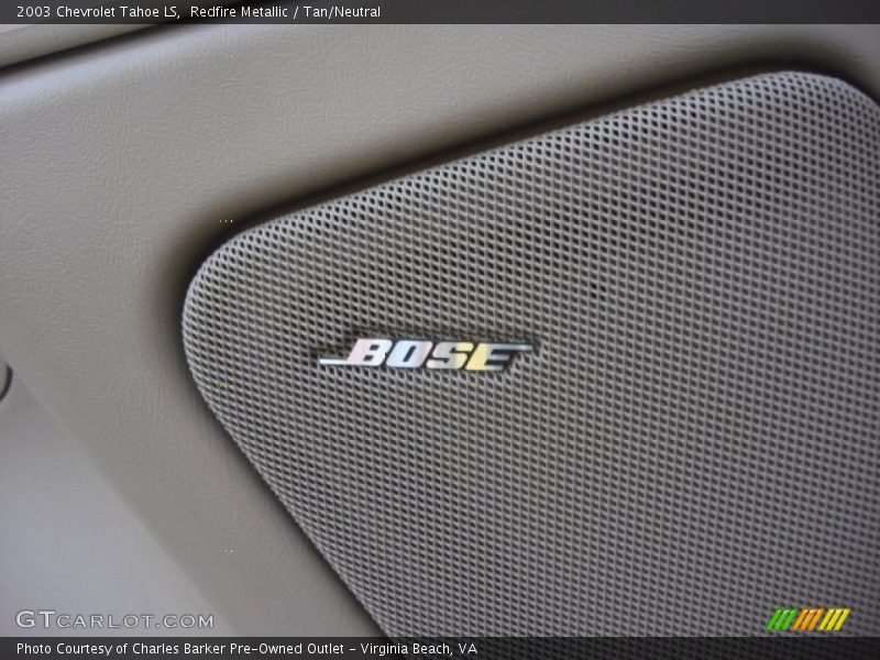 Redfire Metallic / Tan/Neutral 2003 Chevrolet Tahoe LS