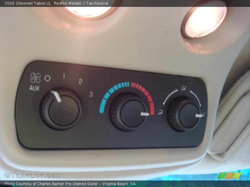 Redfire Metallic / Tan/Neutral 2003 Chevrolet Tahoe LS