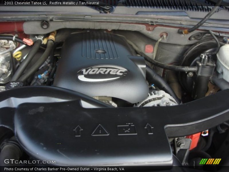 Redfire Metallic / Tan/Neutral 2003 Chevrolet Tahoe LS