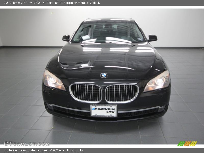 Black Sapphire Metallic / Black 2012 BMW 7 Series 740Li Sedan