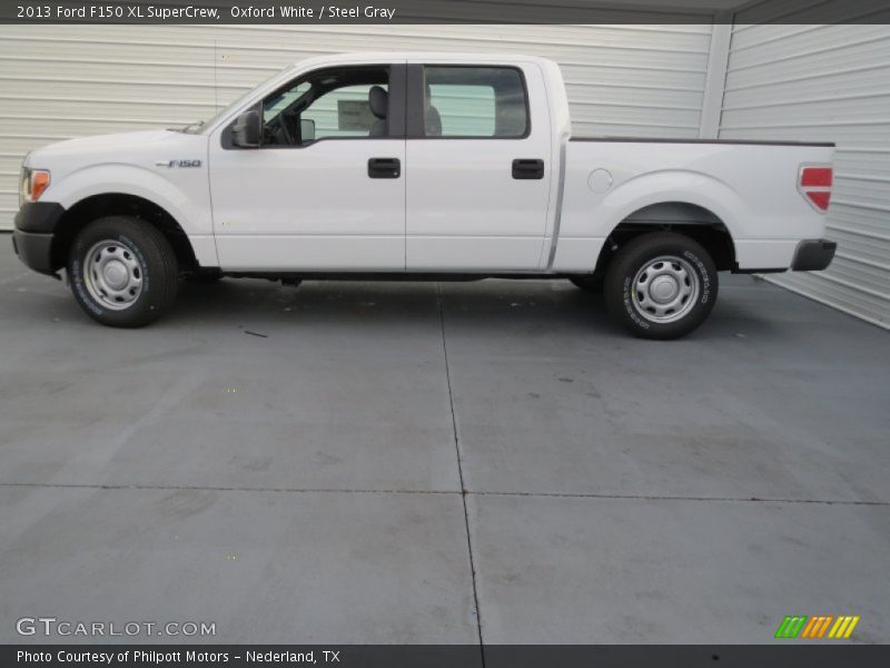 Oxford White / Steel Gray 2013 Ford F150 XL SuperCrew
