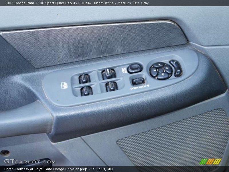 Bright White / Medium Slate Gray 2007 Dodge Ram 3500 Sport Quad Cab 4x4 Dually