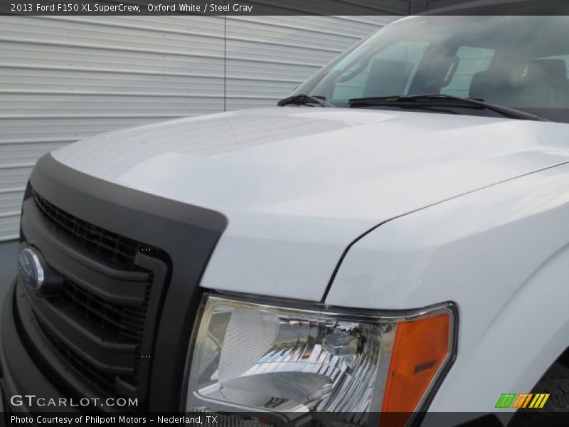 Oxford White / Steel Gray 2013 Ford F150 XL SuperCrew