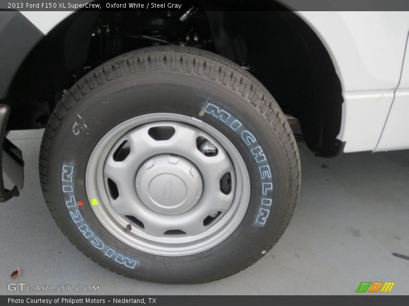 Oxford White / Steel Gray 2013 Ford F150 XL SuperCrew