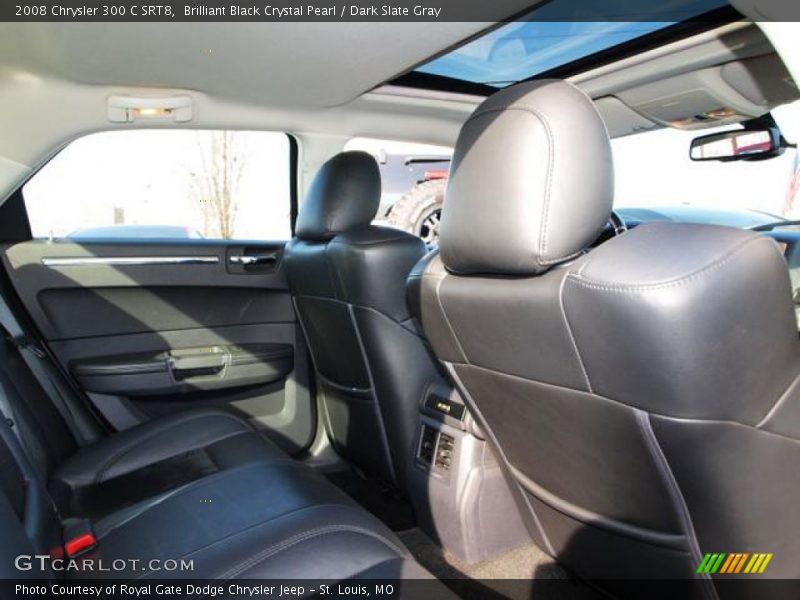 Brilliant Black Crystal Pearl / Dark Slate Gray 2008 Chrysler 300 C SRT8