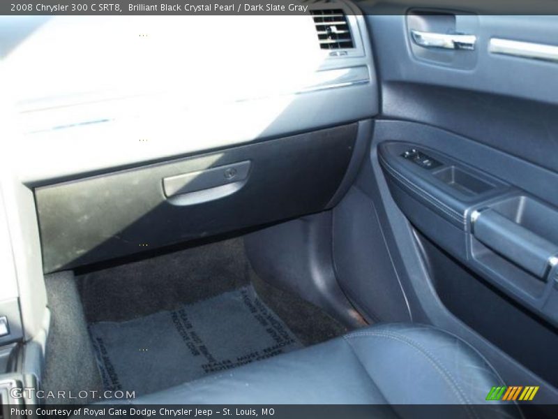 Brilliant Black Crystal Pearl / Dark Slate Gray 2008 Chrysler 300 C SRT8