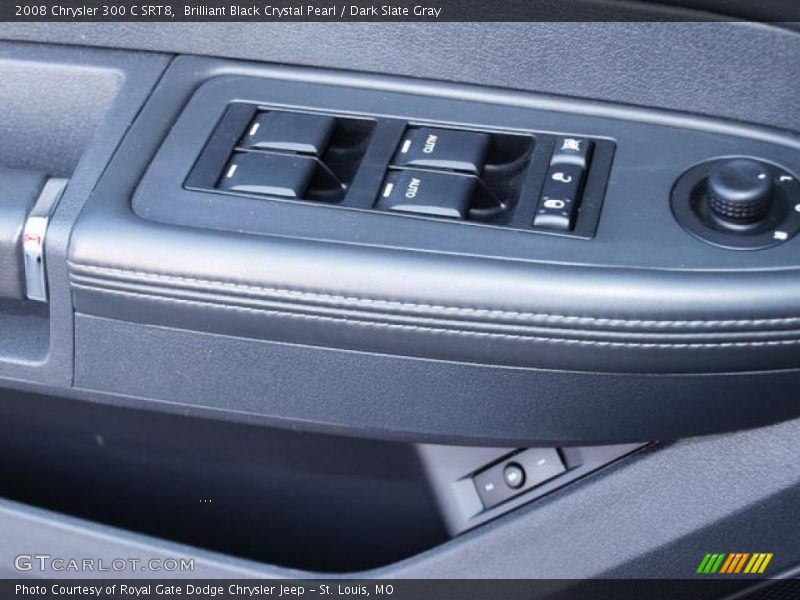 Brilliant Black Crystal Pearl / Dark Slate Gray 2008 Chrysler 300 C SRT8