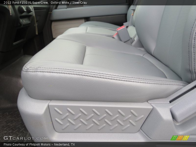 Oxford White / Steel Gray 2013 Ford F150 XL SuperCrew