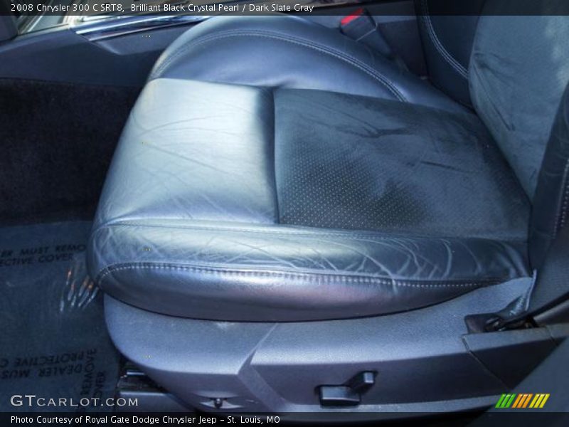 Brilliant Black Crystal Pearl / Dark Slate Gray 2008 Chrysler 300 C SRT8