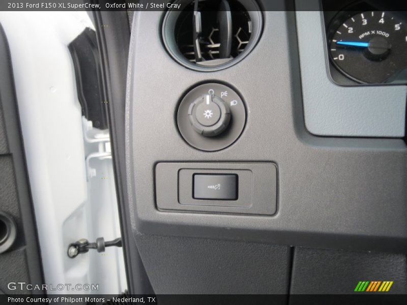 Oxford White / Steel Gray 2013 Ford F150 XL SuperCrew