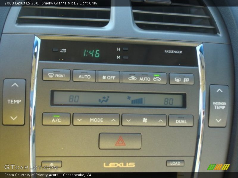 Smoky Granite Mica / Light Gray 2008 Lexus ES 350