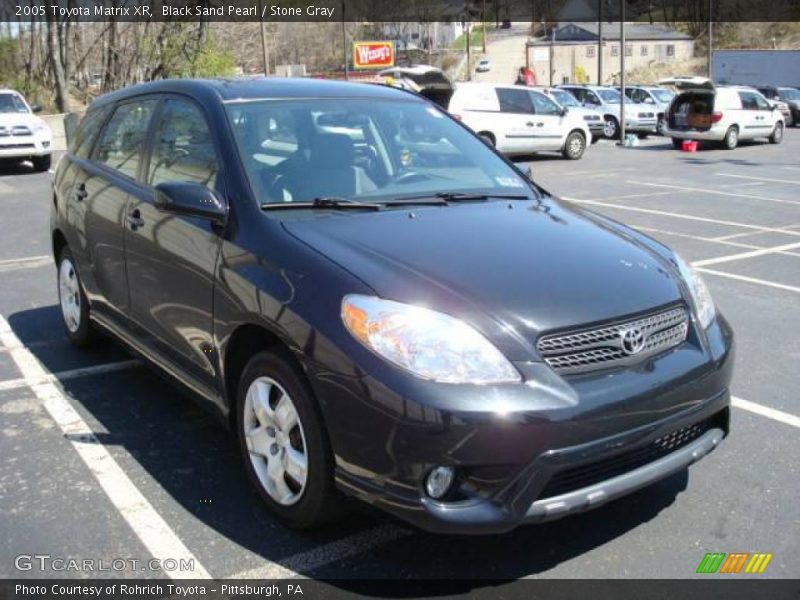 Black Sand Pearl / Stone Gray 2005 Toyota Matrix XR