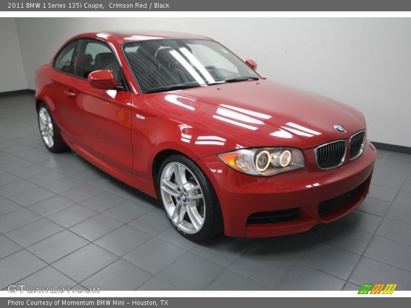 Crimson Red / Black 2011 BMW 1 Series 135i Coupe
