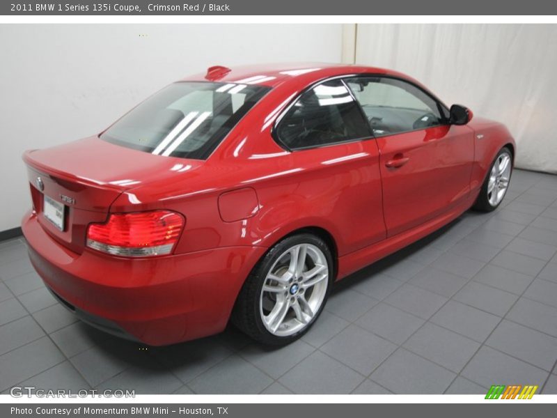Crimson Red / Black 2011 BMW 1 Series 135i Coupe