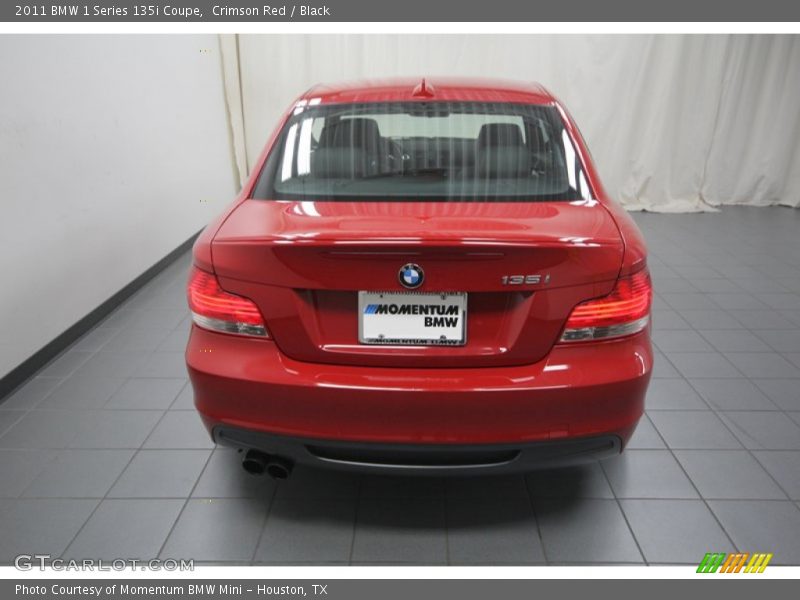 Crimson Red / Black 2011 BMW 1 Series 135i Coupe