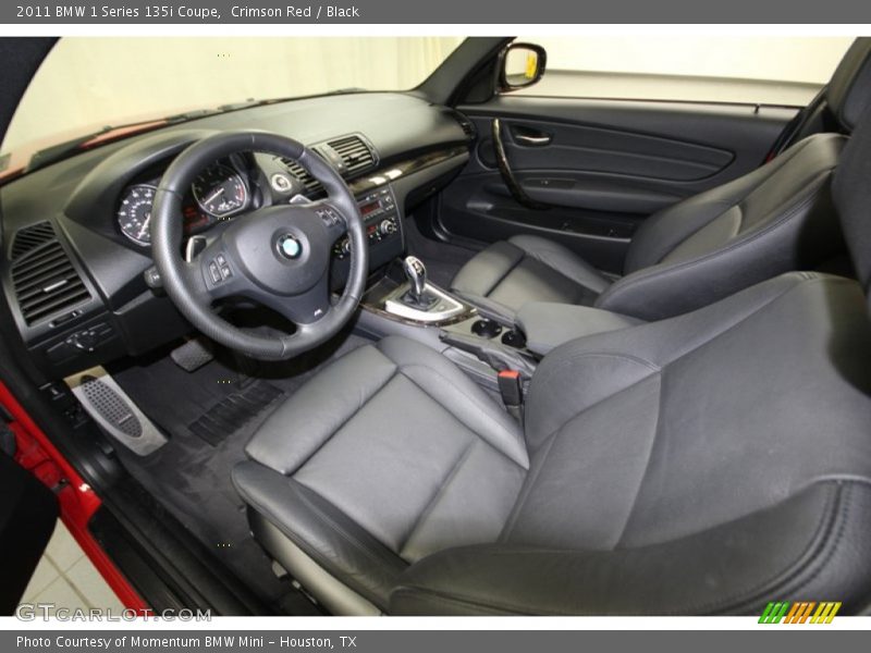 Black Interior - 2011 1 Series 135i Coupe 