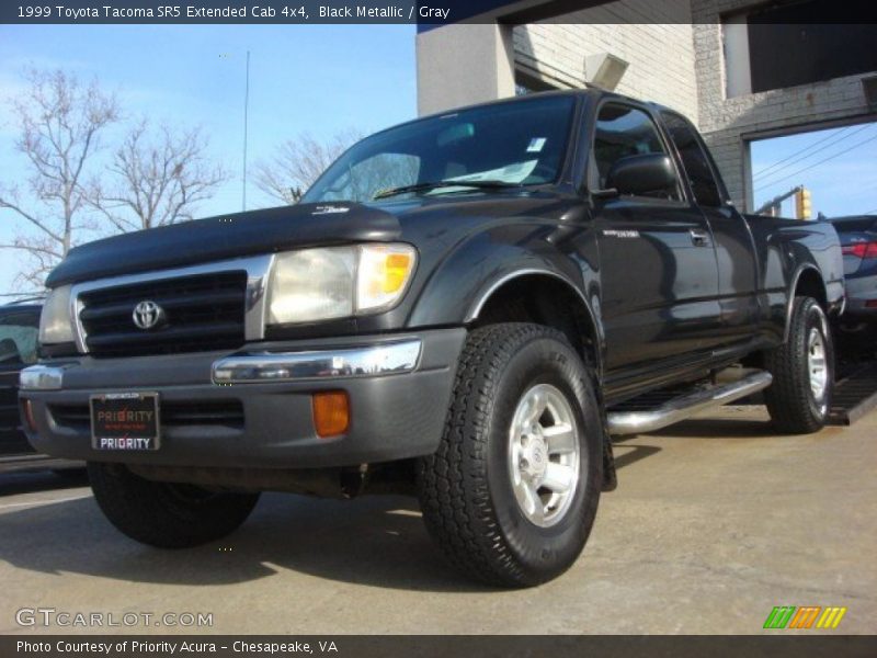 Black Metallic / Gray 1999 Toyota Tacoma SR5 Extended Cab 4x4