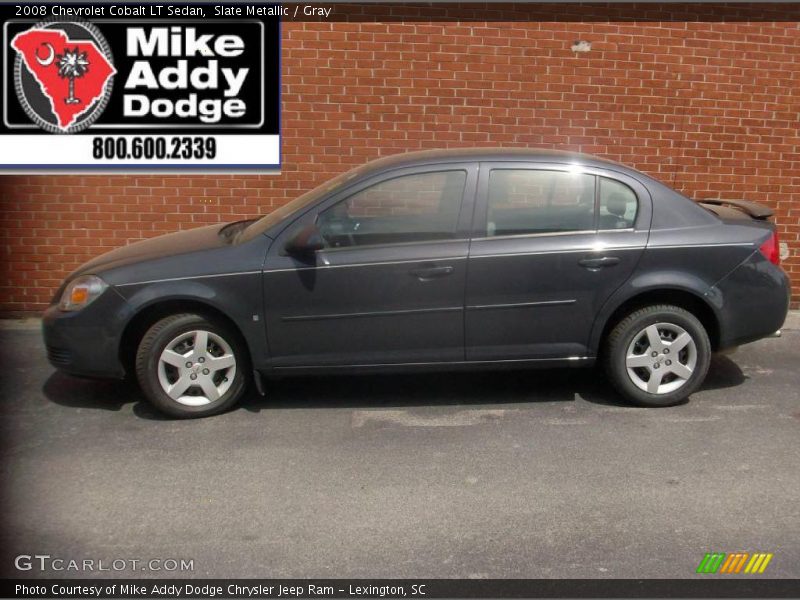 Slate Metallic / Gray 2008 Chevrolet Cobalt LT Sedan