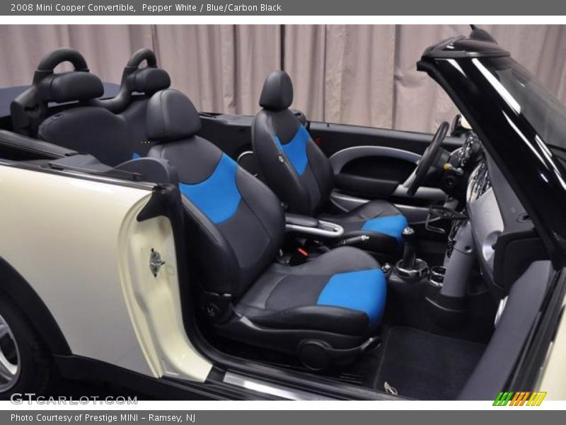  2008 Cooper Convertible Blue/Carbon Black Interior